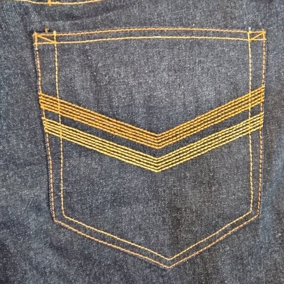 Brooklyn's Own by Rocawear Jeans Men's W40 L35 Dark Wash Straight Leg Embroidery - Picture 13 of 16